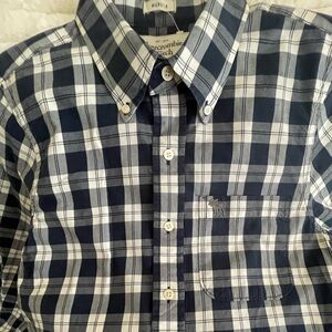 Abercrombie & Fitch Plaid button down casual long sleeve Muscle shirt Mens L